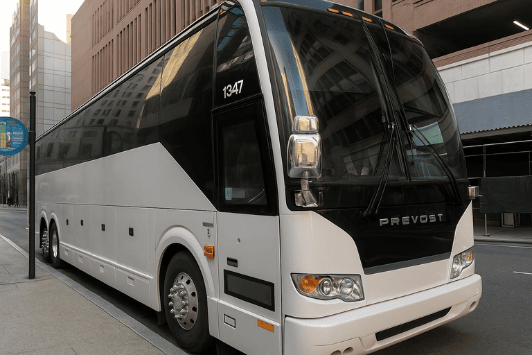 a Placentia Charter Bus coach bus