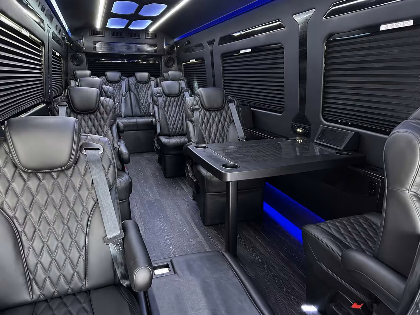sprinter van with driver inside